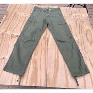 CARHARTT Military‎ Cargo Pants Men's (Pocket) Regular Fit Olive Green SIZE 30x32